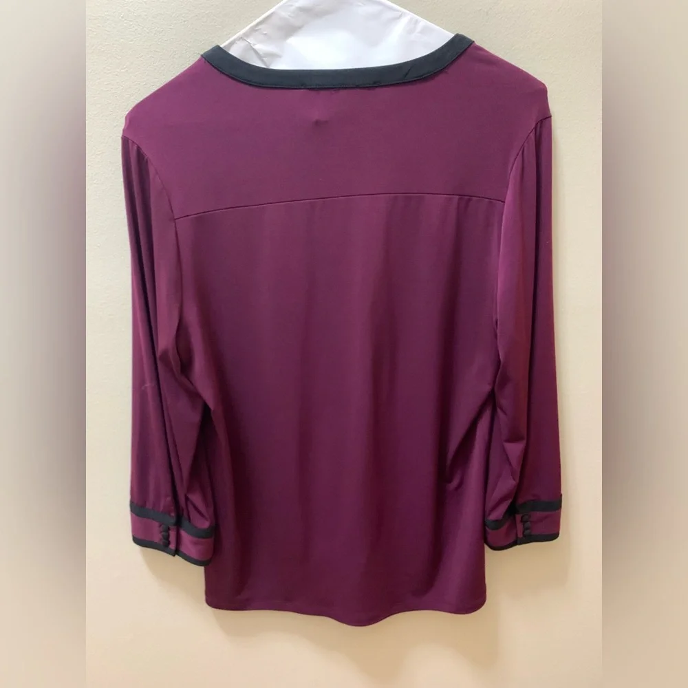 Carl Lagerfeld Aubergine and Black Tunic - Picture 6 of 8